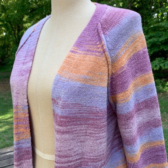 🧶Sherbet & Lavender Knit Cardigan🧶 - Picture 13 of 16